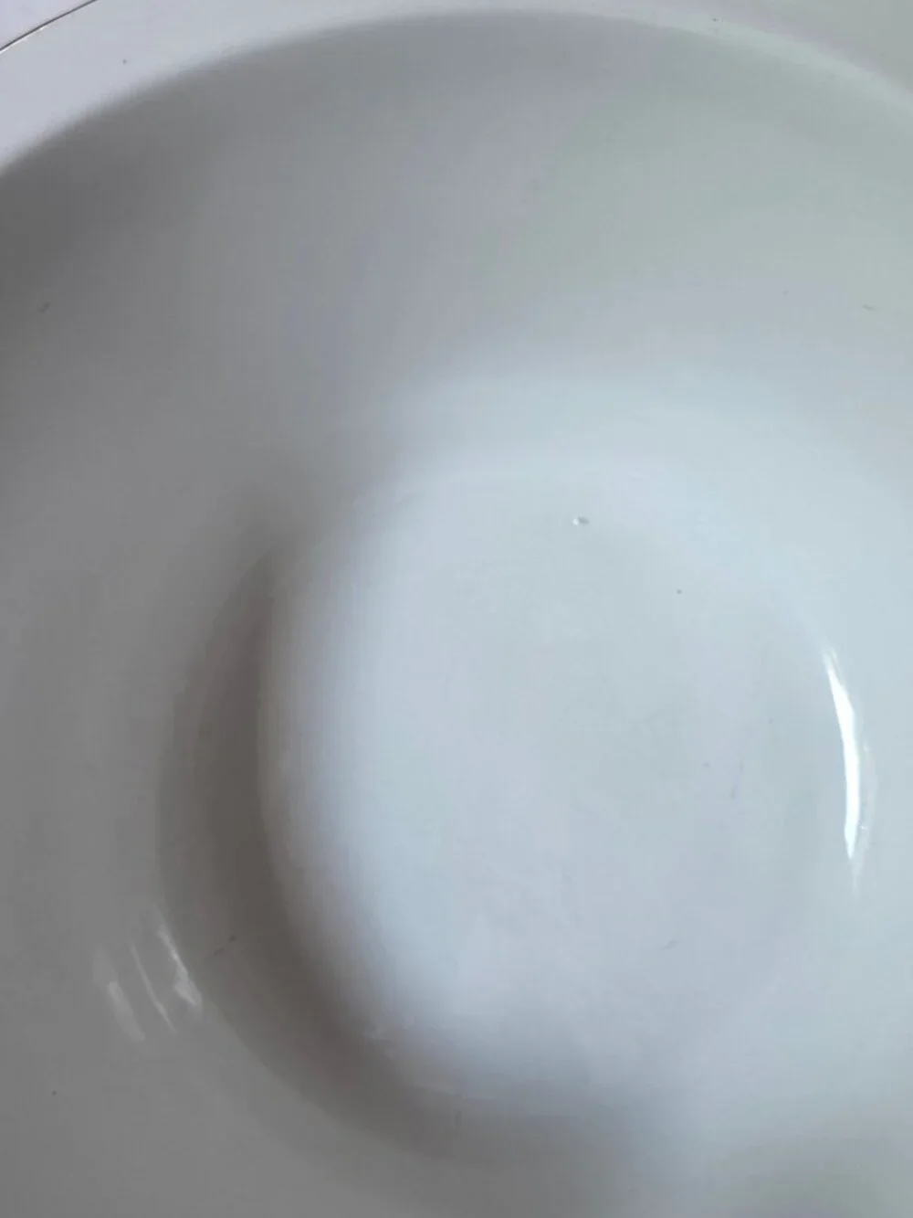 Vintage PIER 1 RARE Wide Rim White Ceramic Bowl 10.5